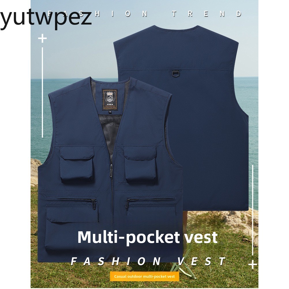 Fishing Vest - Colete Masculino Leve para Atividades ao
