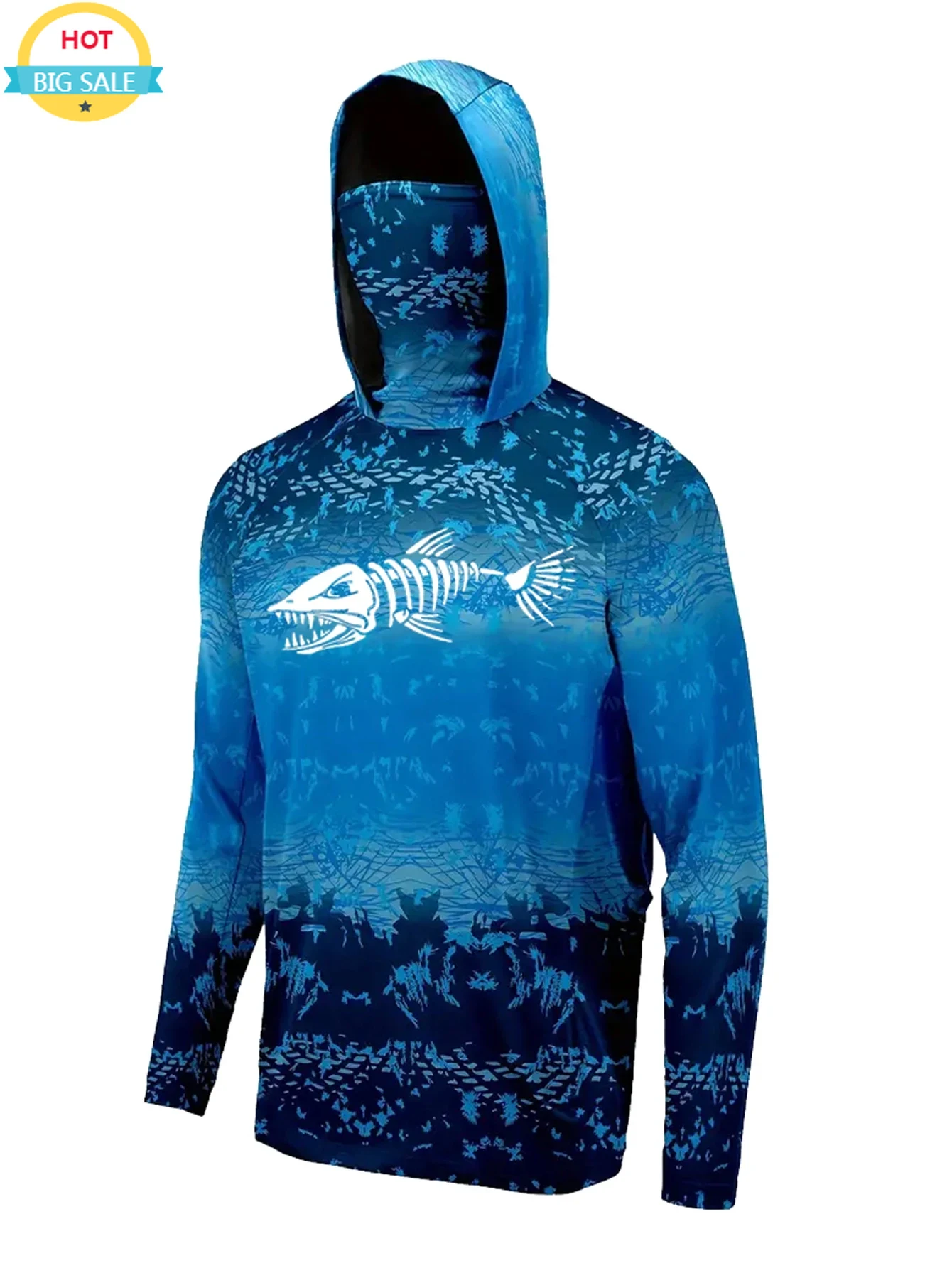 Fishing Hoodie - Roupas de Pesca com Capuz UPF