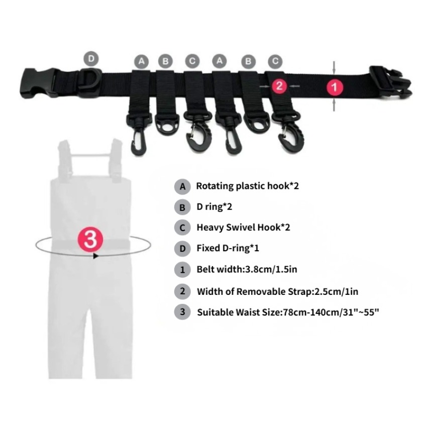 Cinto de Pesca Ajustável com S - Fishing Belt avaliação e preço